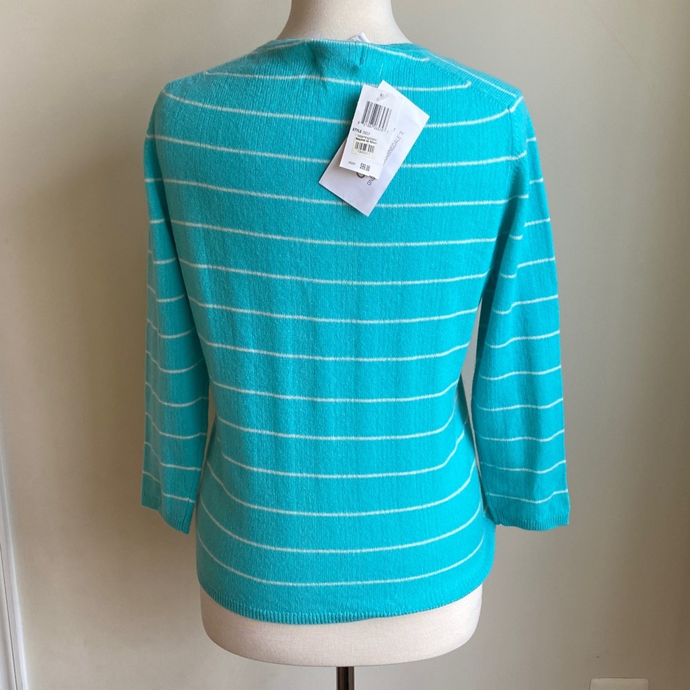 VTG Deadstock 100% Cashmere V-Neck Sweater Sutton Studio Bloomingdale’s - Picture 4 of 11